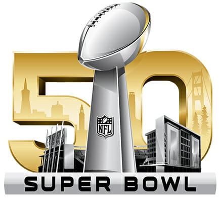 The NFL's Super Bowl 50 Logo