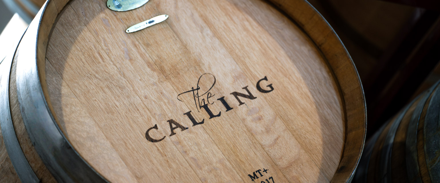 Barrel embossed with The Calling insignia